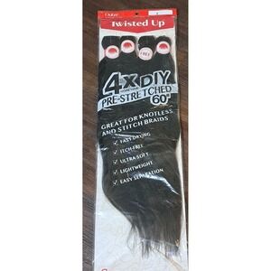 Outre Twisted Up 4X Pre Stretched Braiding Hair 60" Color 2 Black DIY Braids New